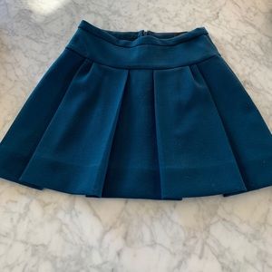 Blue jcrew wool skirt